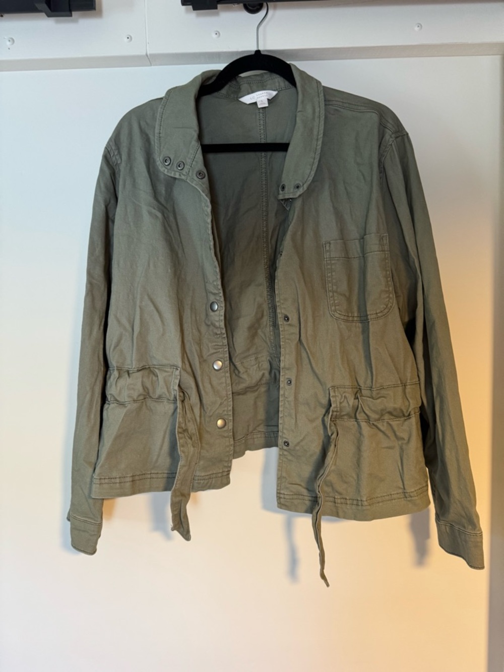 LC Lauren Conrad Olive Utility Drawstring Jacket